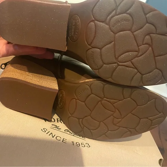 Kork-Ease Brown Ankle Booties with Wedge Heel - Picture 5 of 6